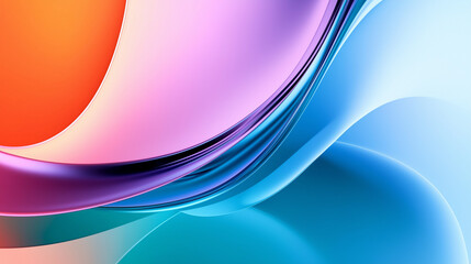 3D render abstract waves background