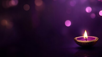 Diwali diya oil lamps holiday background.