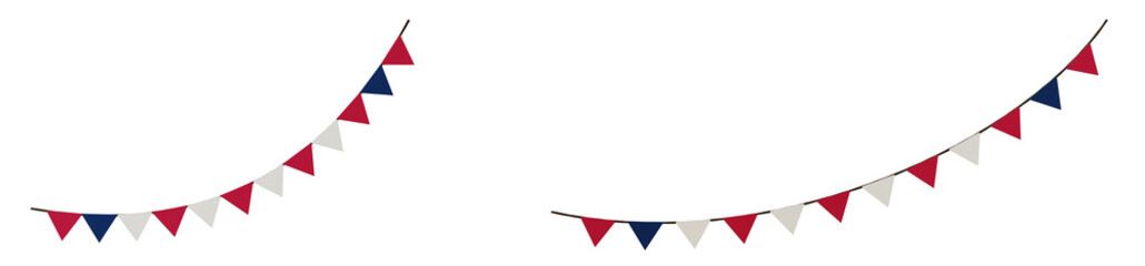 Triangular Pennants: The classic triangular shape of the pennants adds a timeless and traditional feel to the garland.