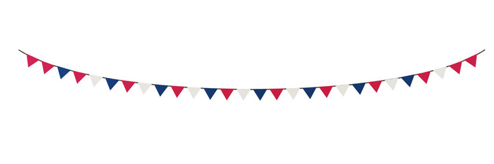 Fototapeta premium All-American Decor: This festive garland is a must-have for adding a touch of Americana to your home or event space.