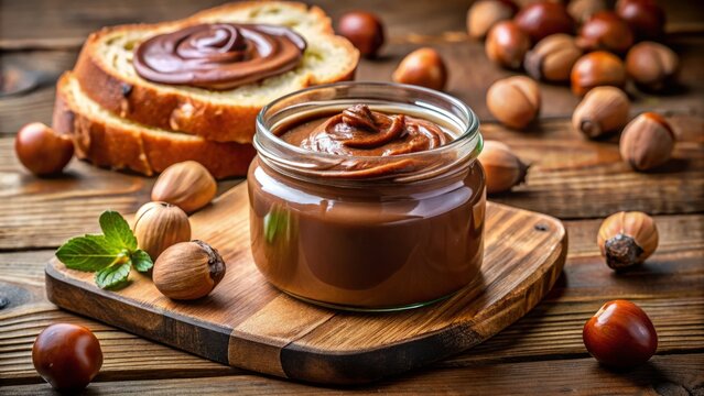 Indulge in a richly flavored sweet and creamy hazelnut spread with a silky smooth texture, ideal for enhancing