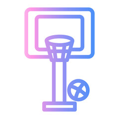 basketball Line Gradient Icon