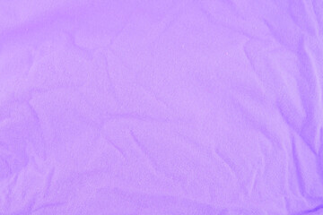 Fototapeta premium purple crumpled fabric background, wallpaper or cotton crumpled fabric texture