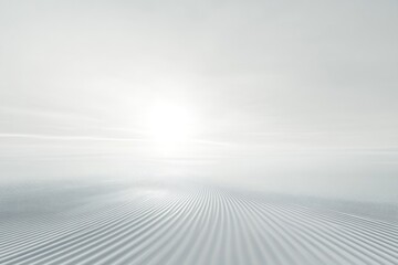 Futuristic Horizon: Abstract Digital Wallpaper in White with Fractal Wave Design