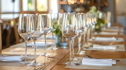 A table set for a dinner party.