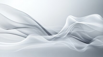 Elegant Smoke Waves Abstract Background Design