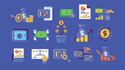 Colorful Trading and Investment Illustration