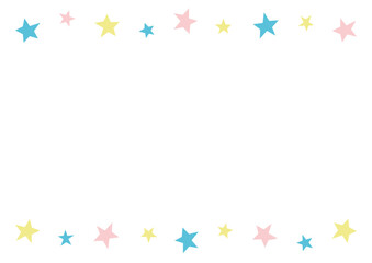 星のフレーム　キラキラ