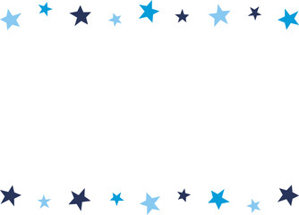 星のフレーム　キラキラ　青