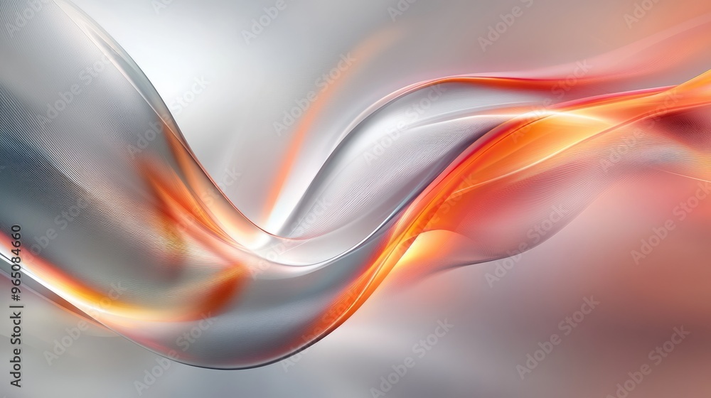 Poster dynamic gray abstract background with soft gradient and bright elements