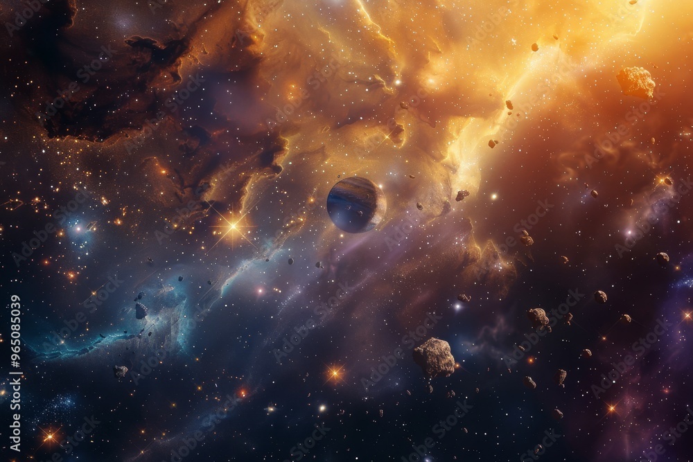 Wall mural beautiful outer space view
