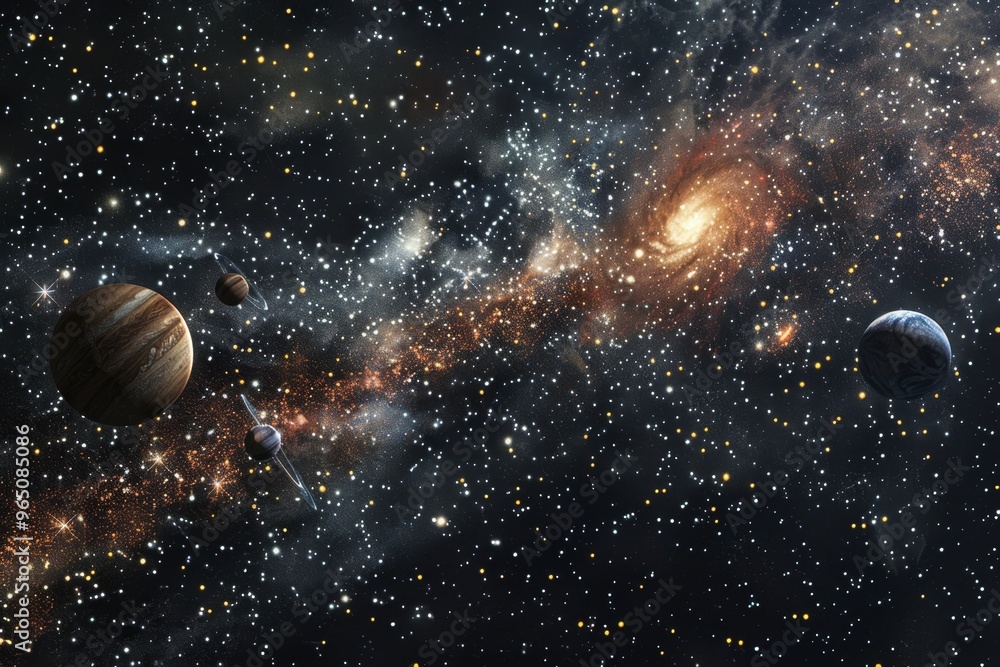 Wall mural beautiful outer space view