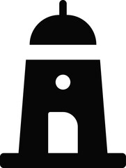 Rounded filled Lighthouse Icon