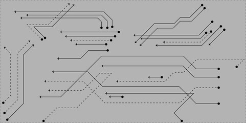 Abstract background with technology circuit board texture. Computer circuit board texture. Technology pattern. 