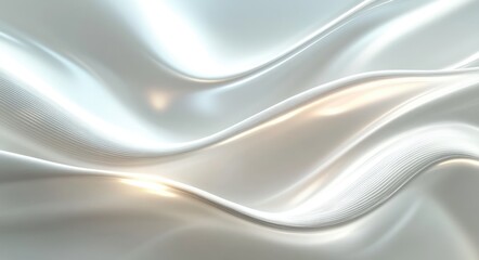 Obraz premium Shimmering Wave Design. Abstract Light Motion Illustration with Futuristic Style