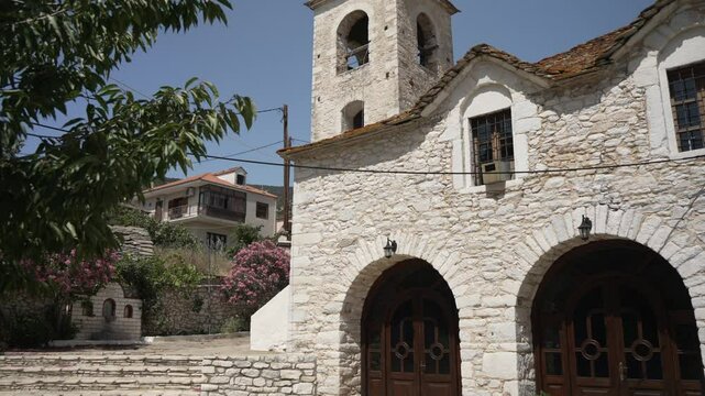 View of Church of Agia Paraskevi in Theologos, Theologos, Thassos, Aegean Sea, Greek Islands, Greece, Europe