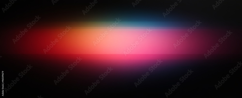 Poster colorful gradient transitioning from dark to light with soft edges and subtle gradients on all-black