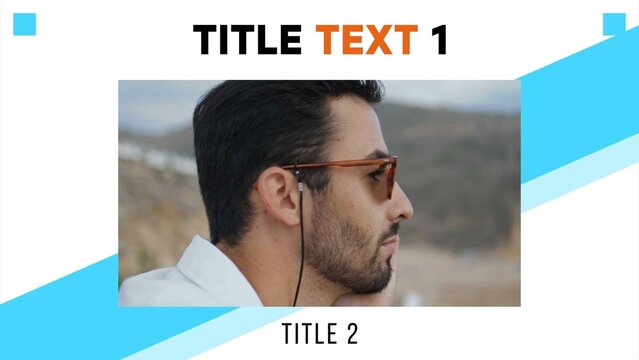 Angular Social Media Frame with Text