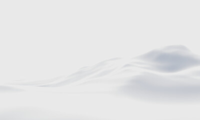 Winter snow mountain. White terrain.