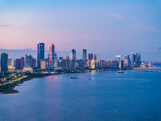 Fototapeta premium city skyline at night