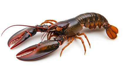 crayfish isolated on white