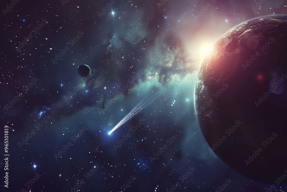 Wall mural beautiful outer space view