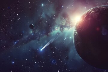 Fototapeta premium Beautiful Outer Space View