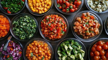 Family meal planning session with a focus on vegetarian recipes, showcasing a variety of colorful and healthy dishes designed for both adults and kids