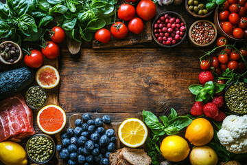 Fresh ingredients for a healthy meal.