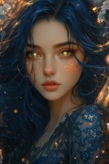 Naklejka premium portrait of a woman