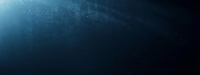 Dark Blue Gradient Background with Minimalistic Grainy Noise Texture and Subtle Light Rays