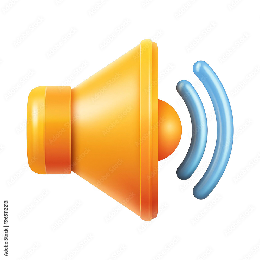 Poster 3d element of volume sound control