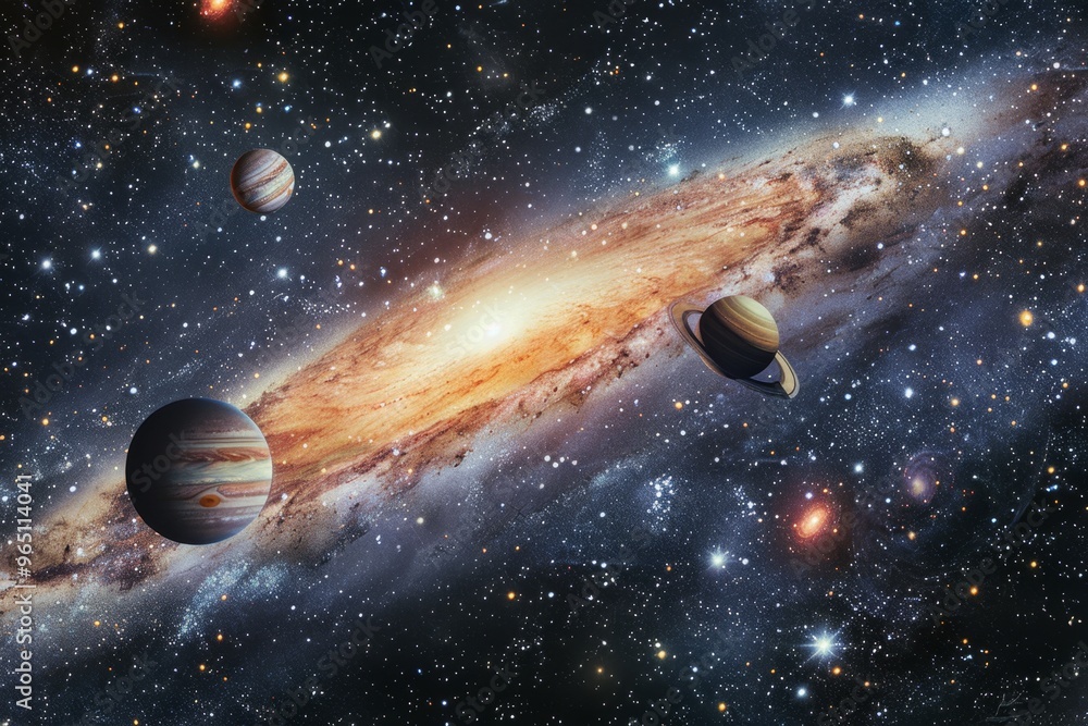 Wall mural beautiful outer space view