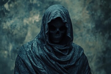 Mysterious figure in cloak