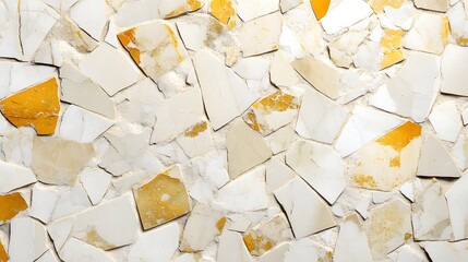 Abstract Marble Mosaic Tile Background, Featuring Irregular Shapes. Ideal for Contemporary Architectural Projects and Home Design Concepts
