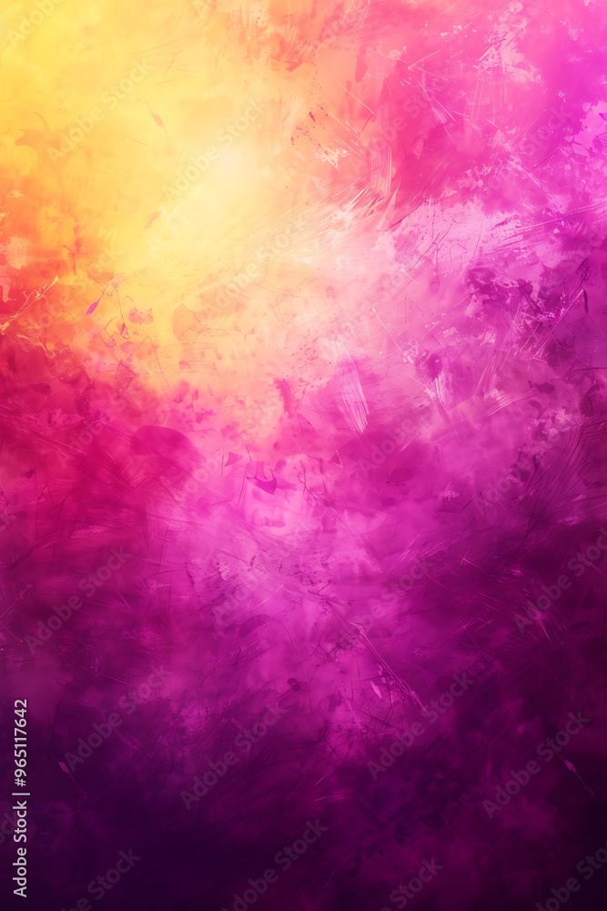 Poster gradient background blending from yellow to magenta