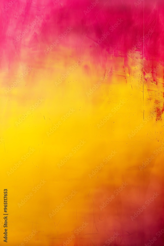 Poster Gradient background blending from yellow to magenta