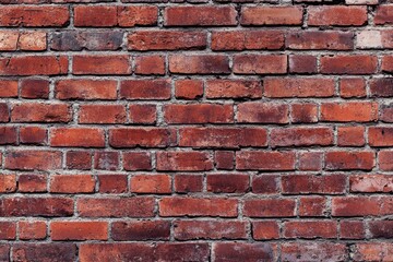 Fototapeta premium old red brick wall background
