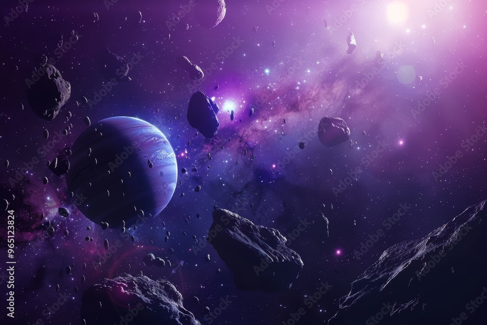 Wall mural beautiful outer space view