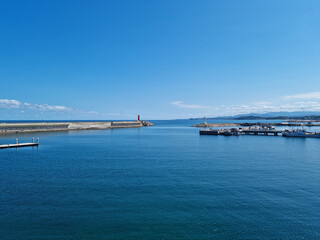 
This is the scenery of Daepo Port on the East Sea of ​​Korea.