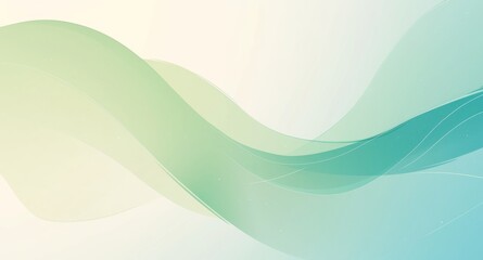 Fototapeta premium Postcard Template with Light Green Color, Soft Colors, and 