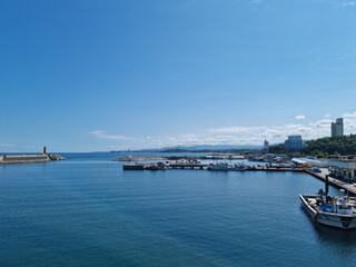Fototapeta premium This is the scenery of Daepo Port on the East Sea of ​​Korea.