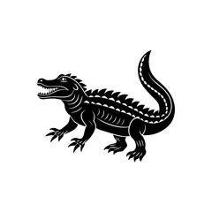 crocodile silhouette vector illustration sublimation