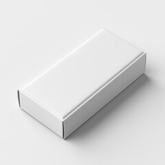 Mockup white box on white background.