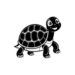 tortoise cartoon silhouette vector illustration sublimation