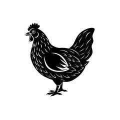 hen silhouette vector illustration sublimation