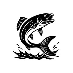 fish silhouette vector illustration sublimation