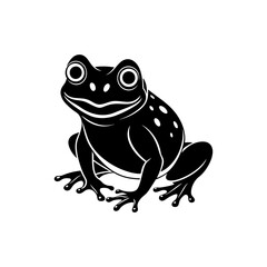frog silhouette vector illustration sublimation