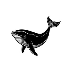 whale silhouette vector illustration sublimation