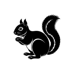 squirrel silhouette vector illustration sublimation